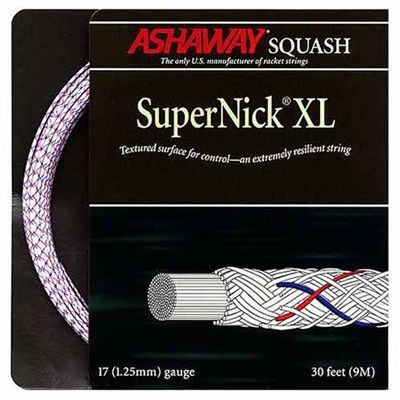 Ashaway SuperNick XL 17 Squash Restring